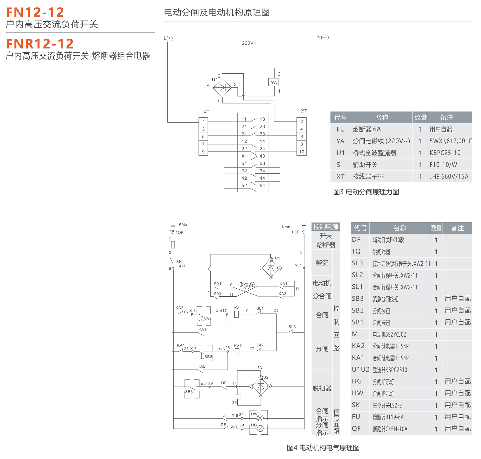 人民电器 FN12-12型户内高压交流负荷开关